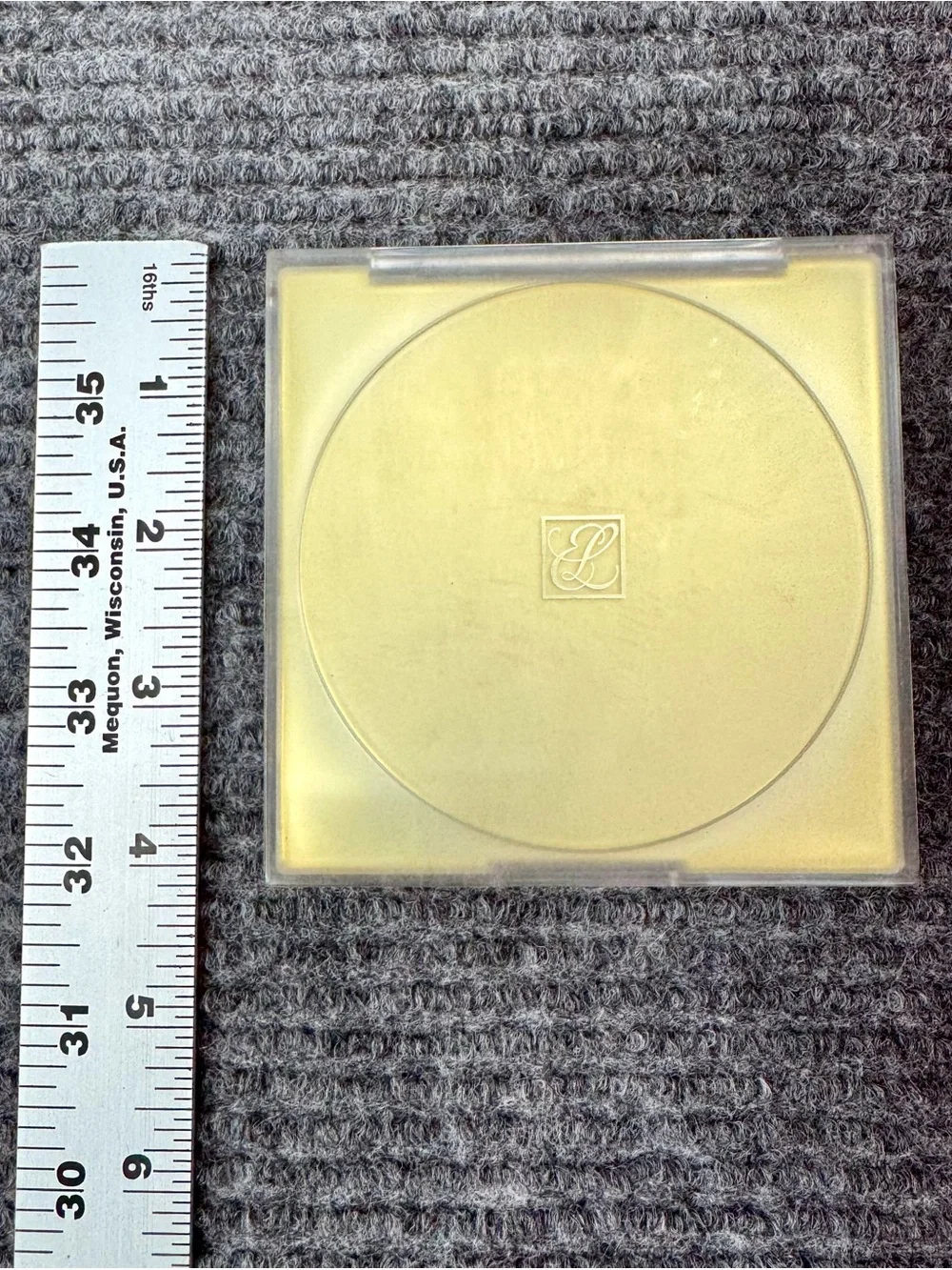 Estee Lauder Deluxe All-Over Face Compact PETAL NECTAR PINK KISS TRANSPARENT